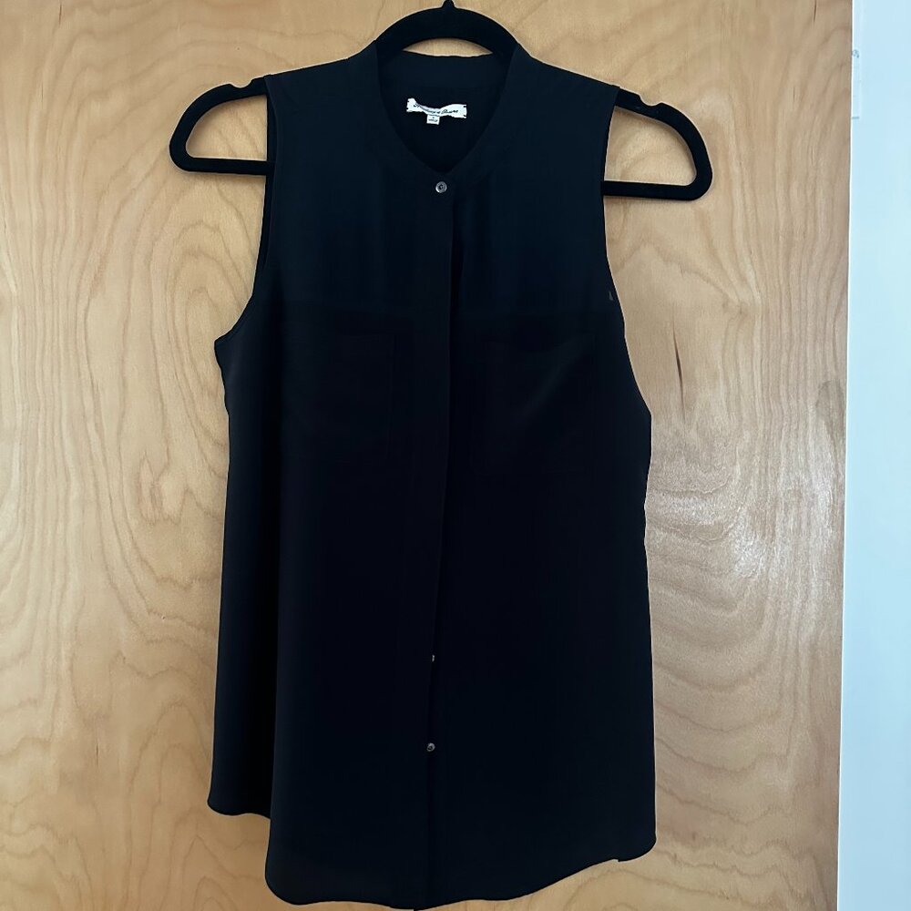 Broadway & Broome Sleeveless Silk Tank